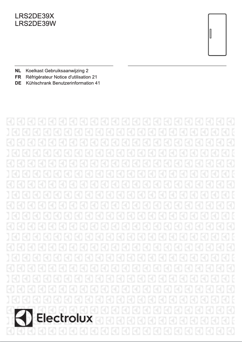 Page 1 de la notice Manuel utilisateur Electrolux LRS2DE39W