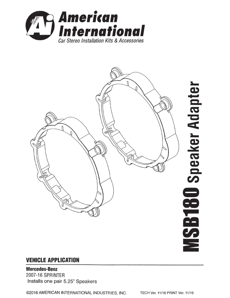 Page n°1 - Manuel utilisateur American International MSB180