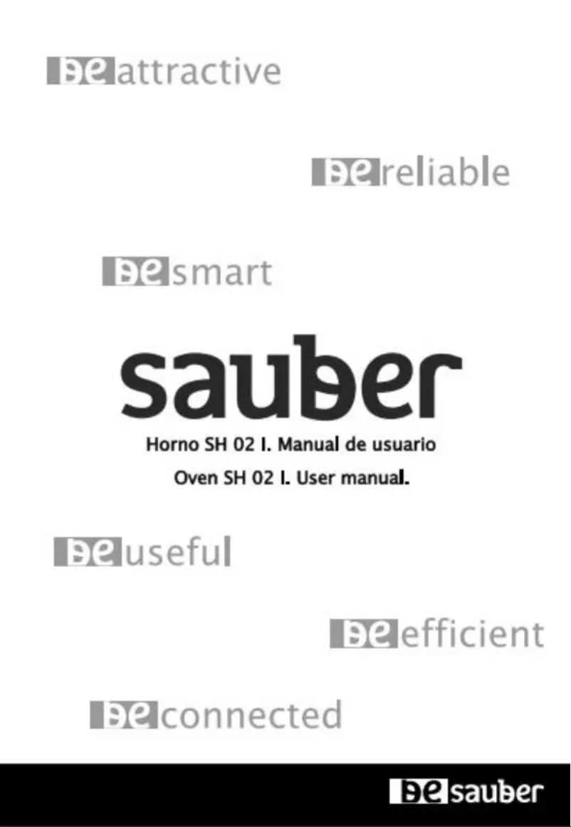 Page 1 de la notice Manuel utilisateur Sauber SH02I