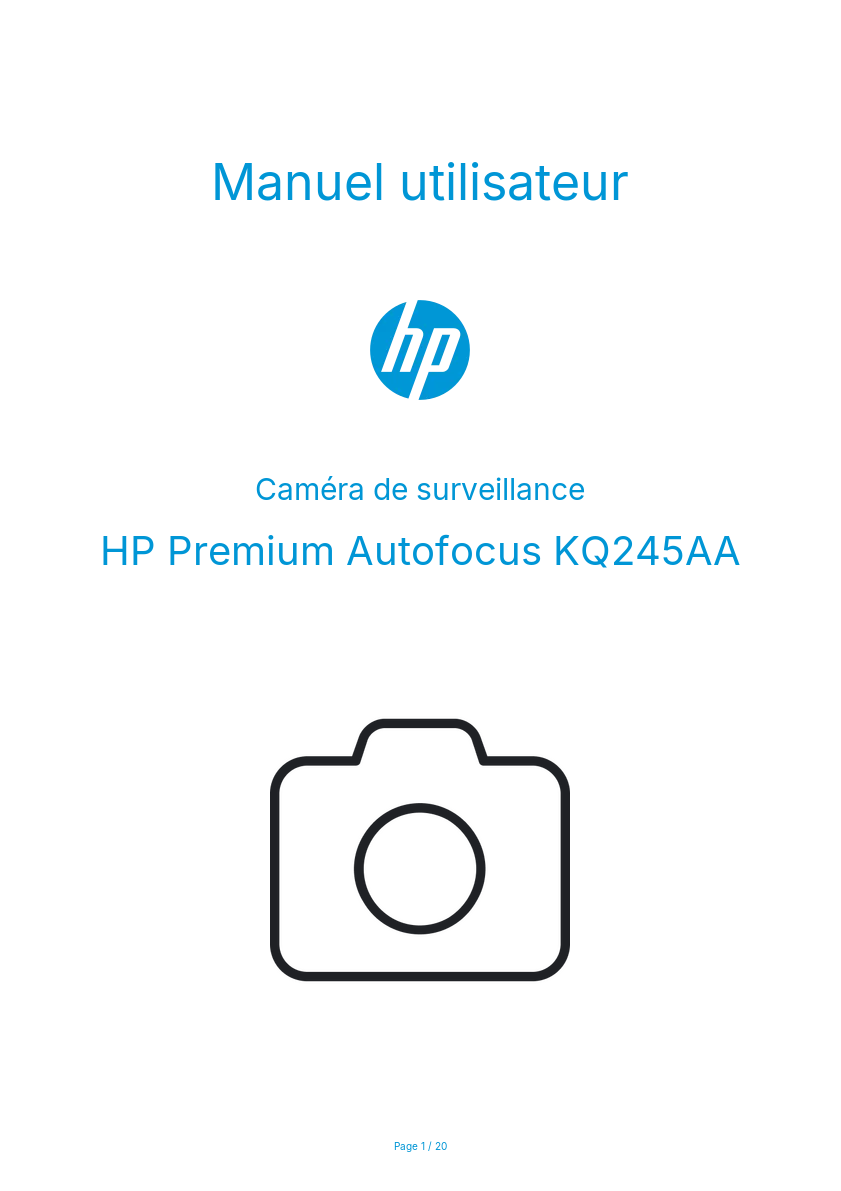 Page n°1 - Manuel utilisateur HP Premium Autofocus KQ245AA