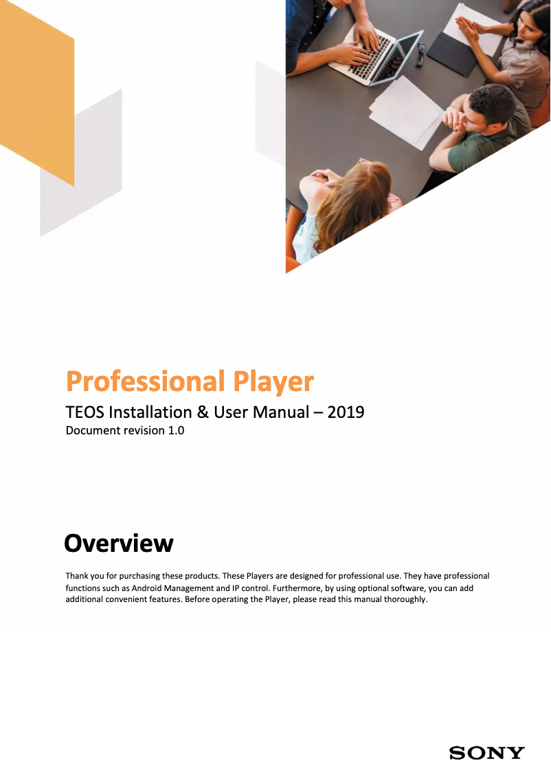 Image de la première page du manuel de l'appareil TEP-X96