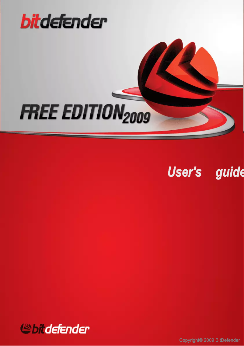 Page 1 de la notice Manuel utilisateur Bitdefender Free Edition 2009