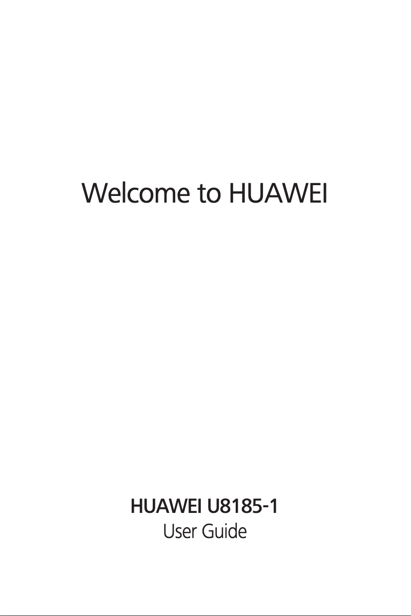 Page 1 de la notice Manuel utilisateur Huawei Ascend Y100 U8185