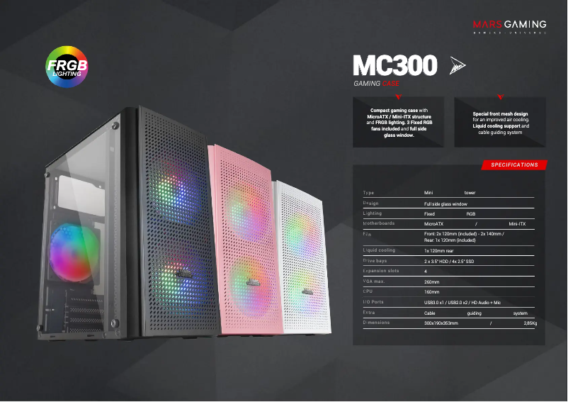 Image de la première page du manuel de l'appareil MC300