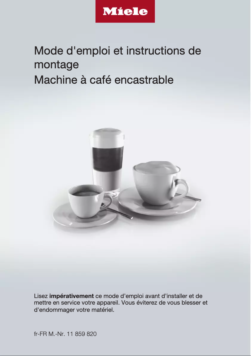 Image de la première page du manuel de l'appareil CVA 7440