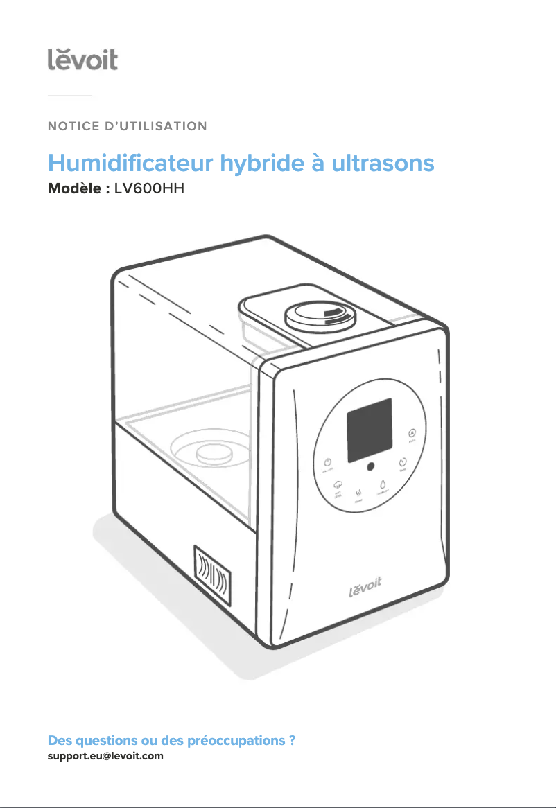 Image de la première page du manuel de l'appareil LV600HH