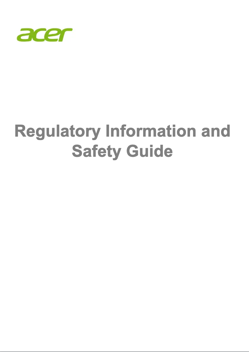 Página 1 del manual Instrucciones de seguridad Acer Chromebook 516 GE