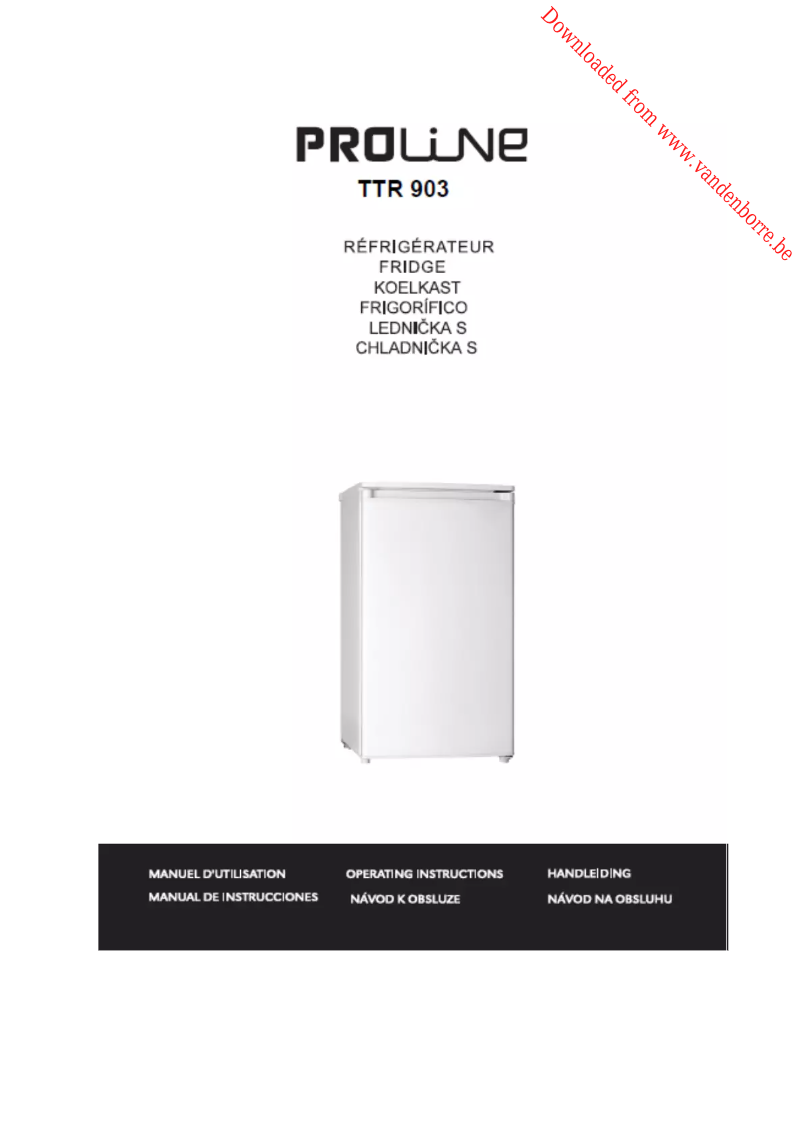 Page 1 de la notice Manuel utilisateur Proline TTR903