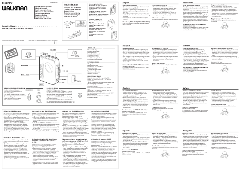 Image de la première page du manuel de l'appareil WM-EX152