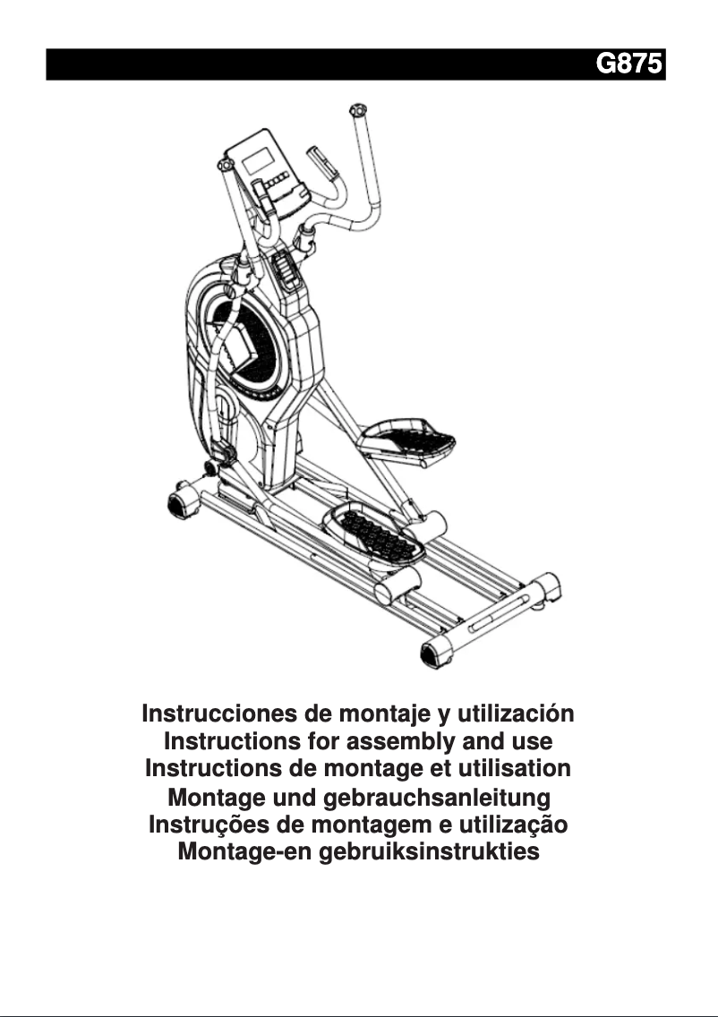 Page n°1 - Manuel utilisateur BH Fitness Cross1200 G875