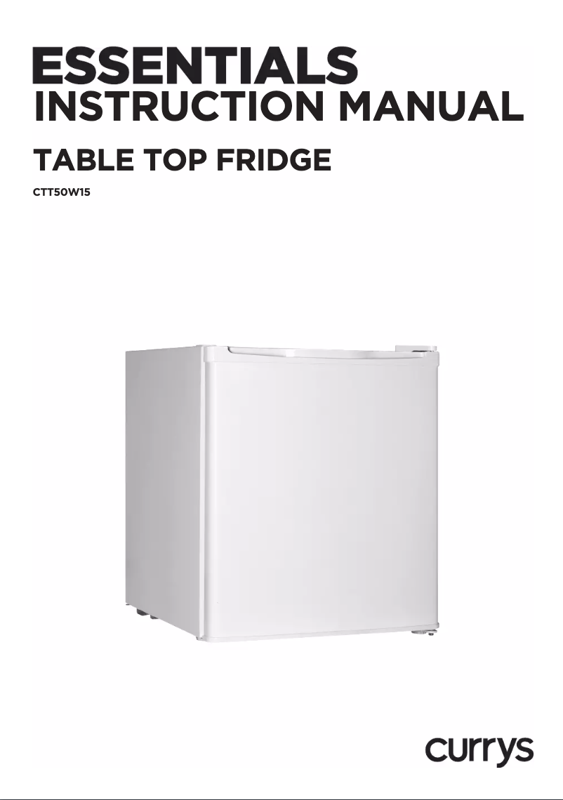 Page n°1 - Manuel utilisateur Currys Essentials CTT50W15