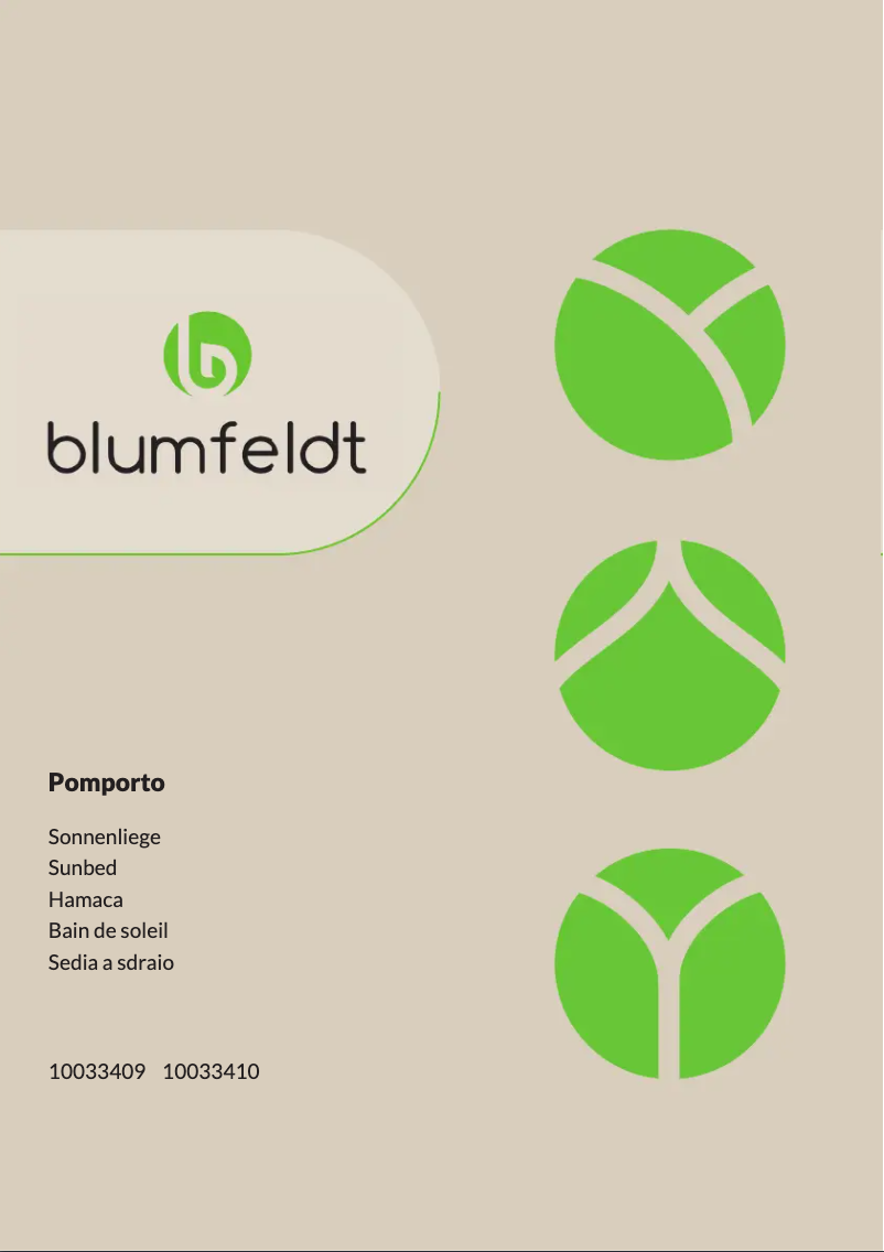 Page n°1 - Manuel utilisateur Blumfeldt Pomporto