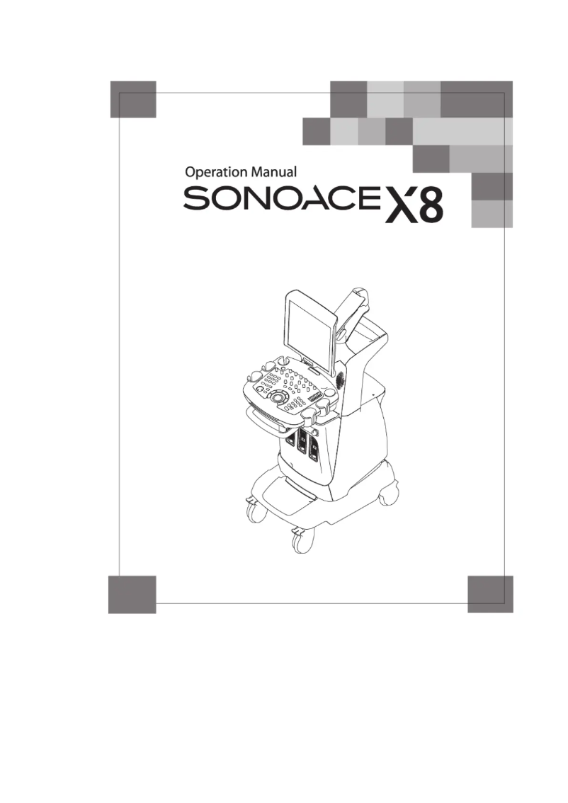 Image de la première page du manuel de l'appareil SonoAce X8