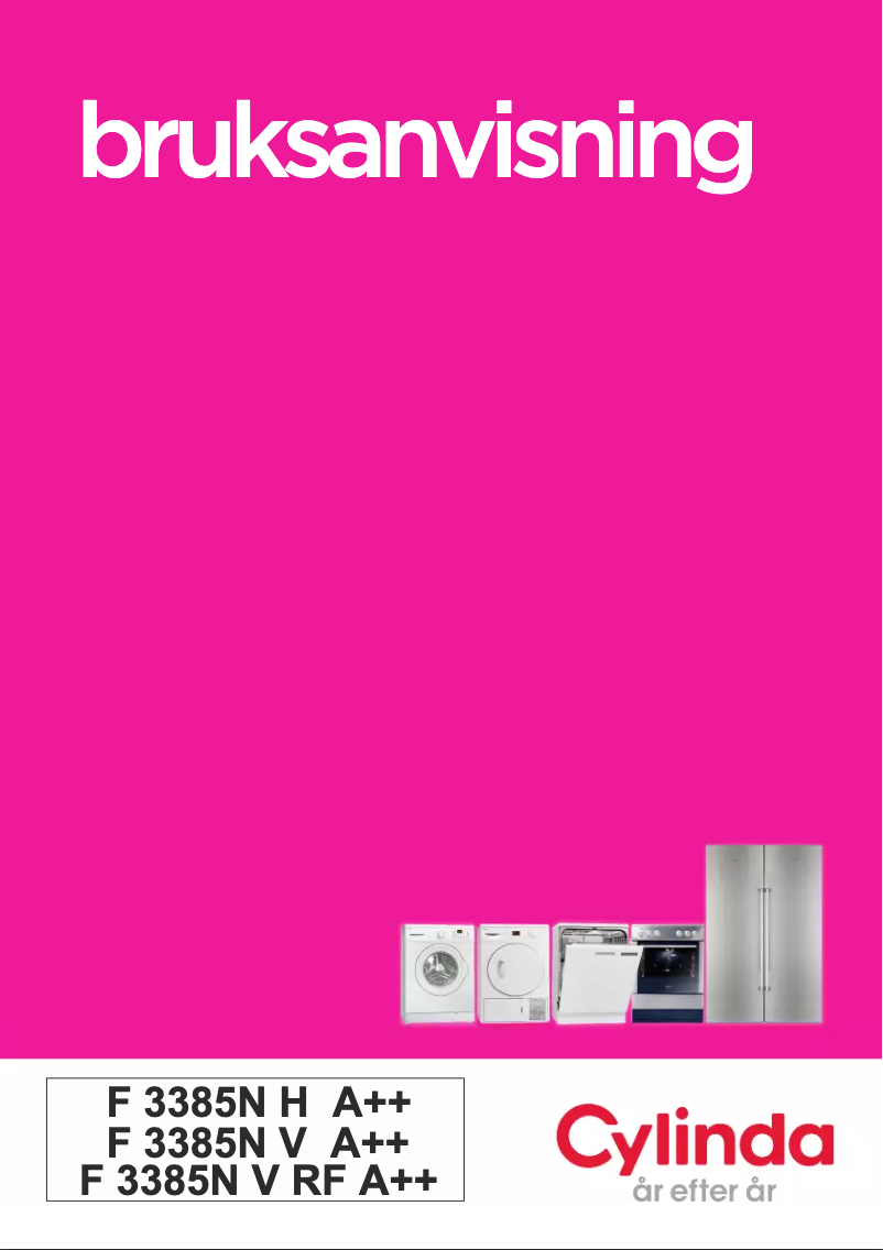 Page 1 de la notice Manuel utilisateur Cylinda F3385NH