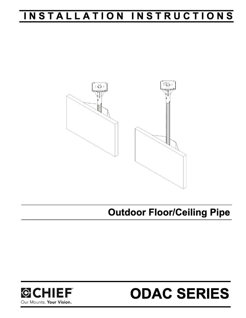 Page n°1 - Manuel utilisateur Chief ODAC0708B