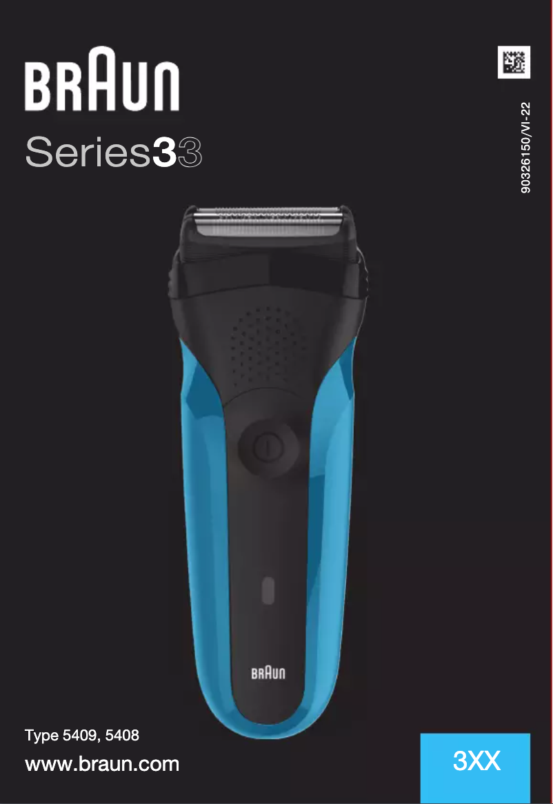 Page 1 de la notice Manuel utilisateur Braun Series 3 Wet&Dry 3010s