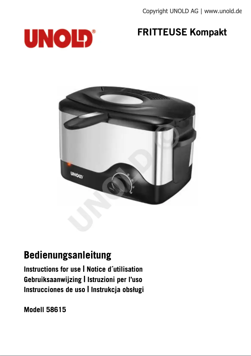 Image de la première page du manuel de l'appareil Kompakt 58615
