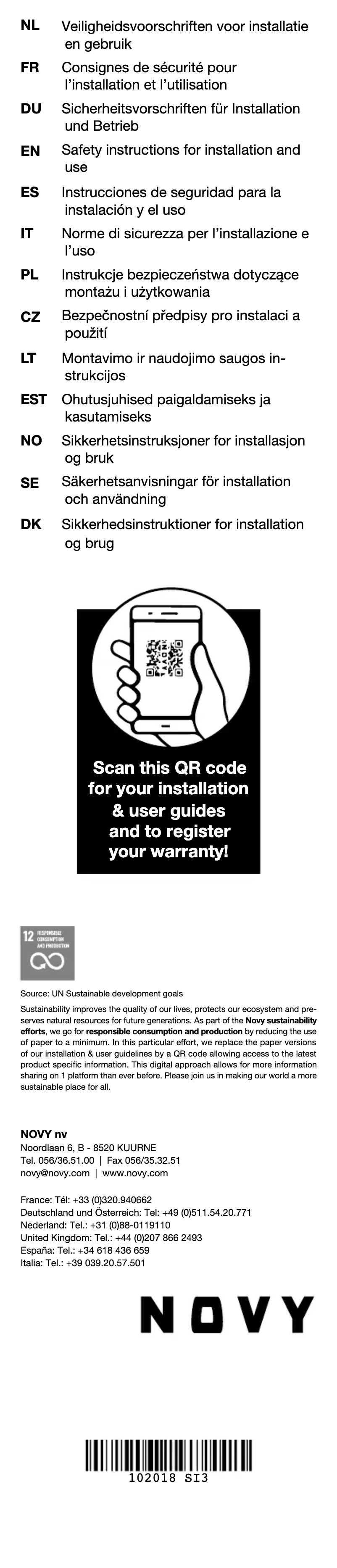 Image de la première page du manuel de l'appareil Pureline Frame 15008