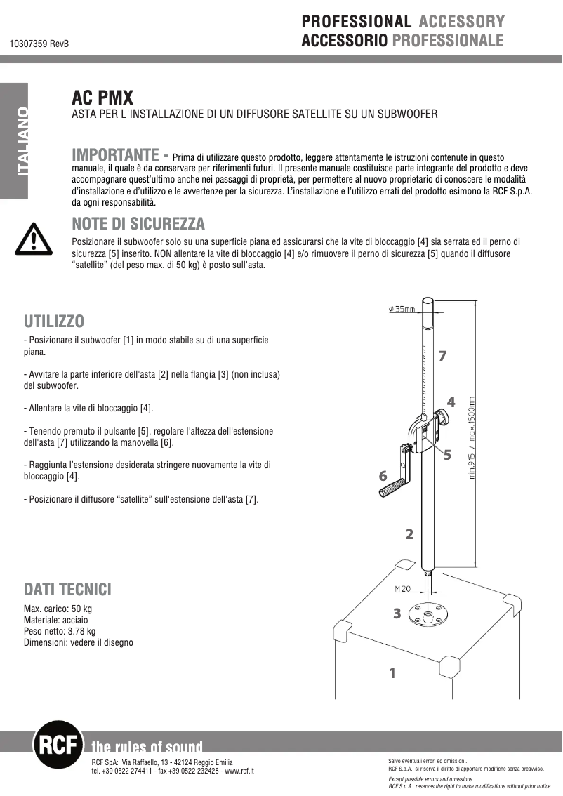 Imagen de la primera página del manual del dispositivo AC PMX