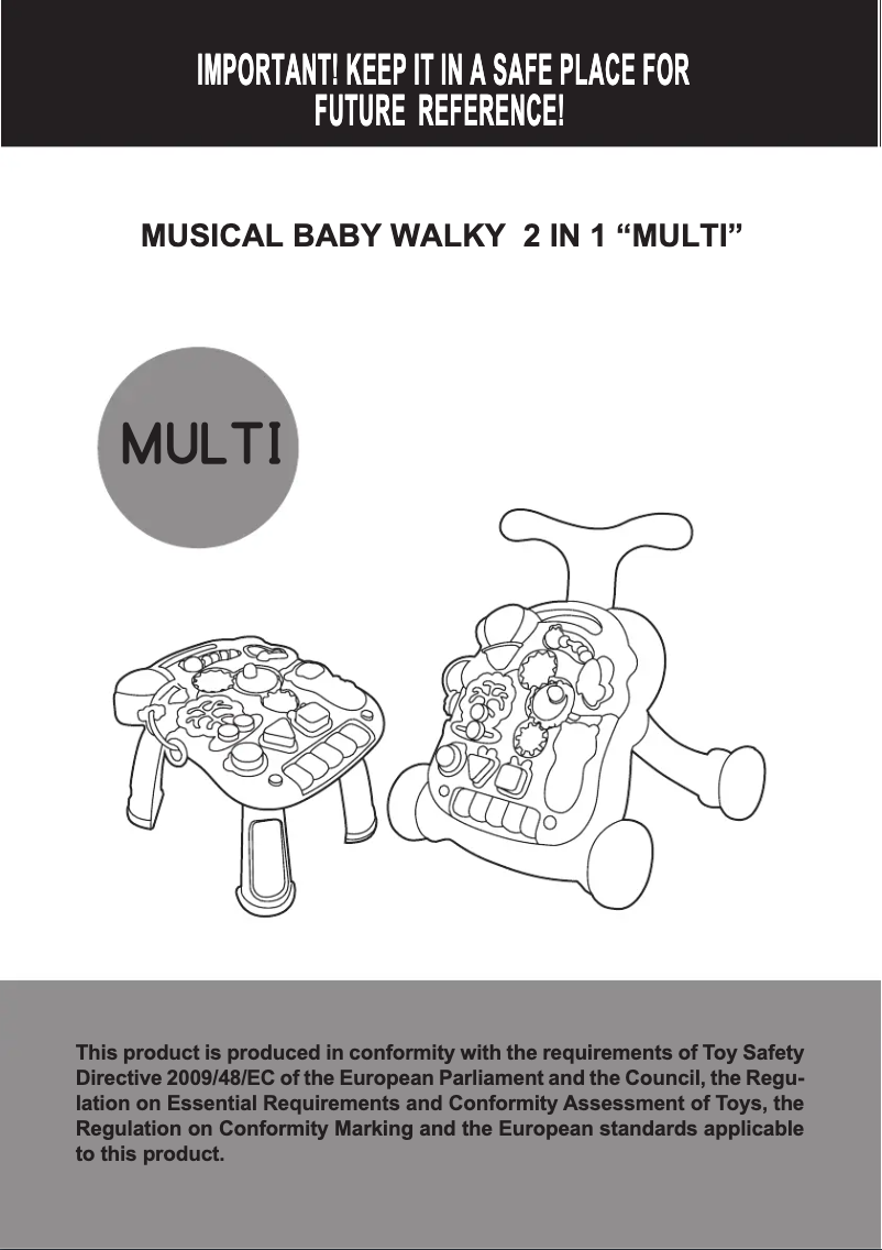 Page n°1 - Manuel utilisateur Chipolino 2 in 1 Multi