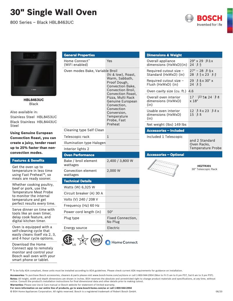 Imagen de la primera página del manual del dispositivo HBL8463UC