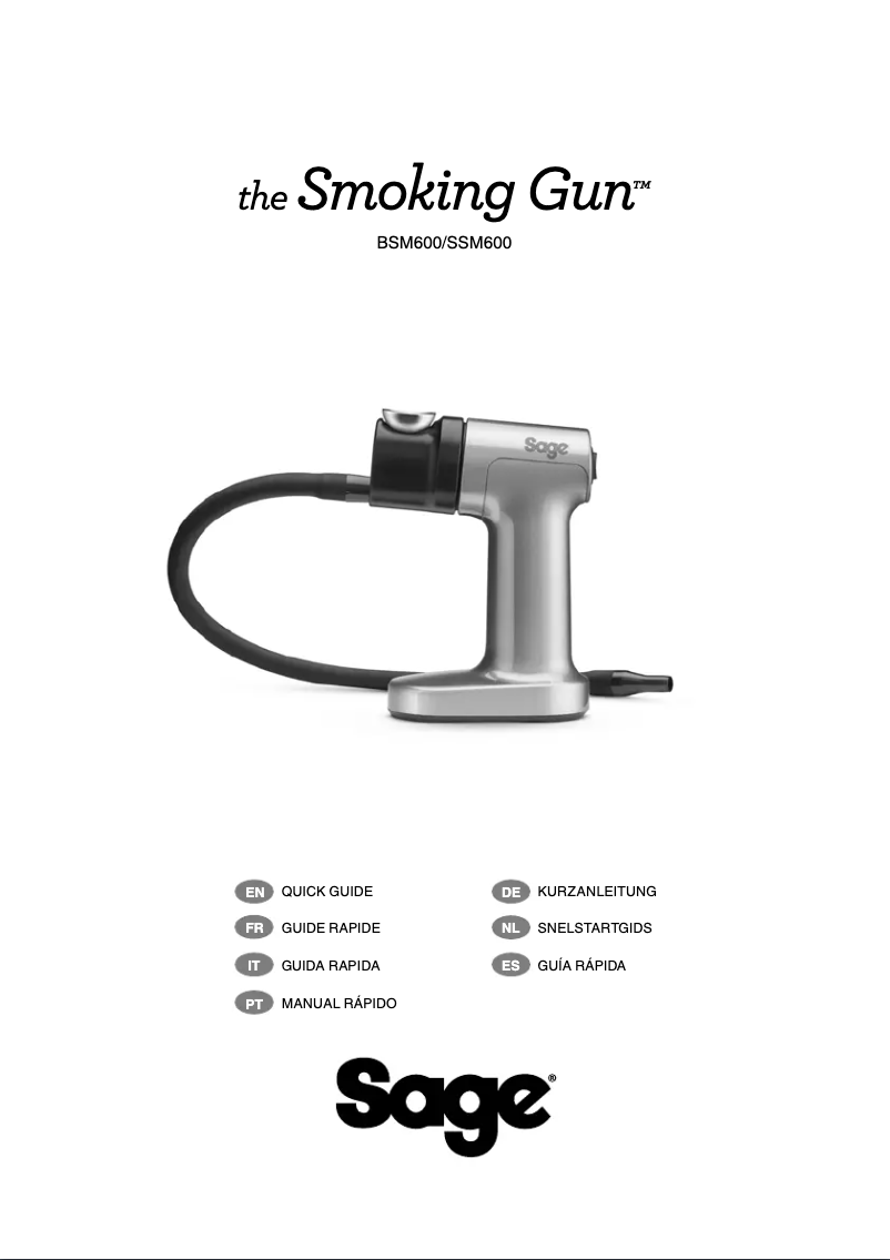 Page n°1 - Manuel utilisateur Sage the Smoking Gun SSM600