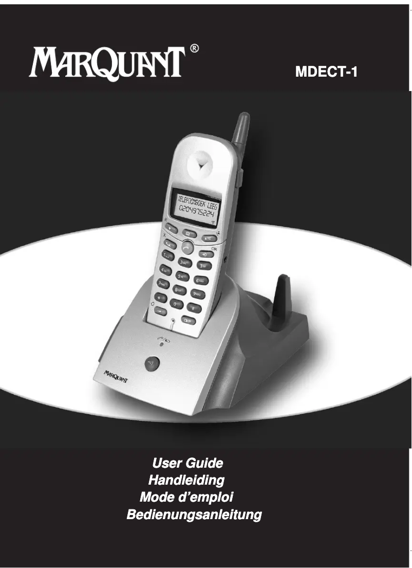 Imagen de la primera página del manual del dispositivo MDECT-1