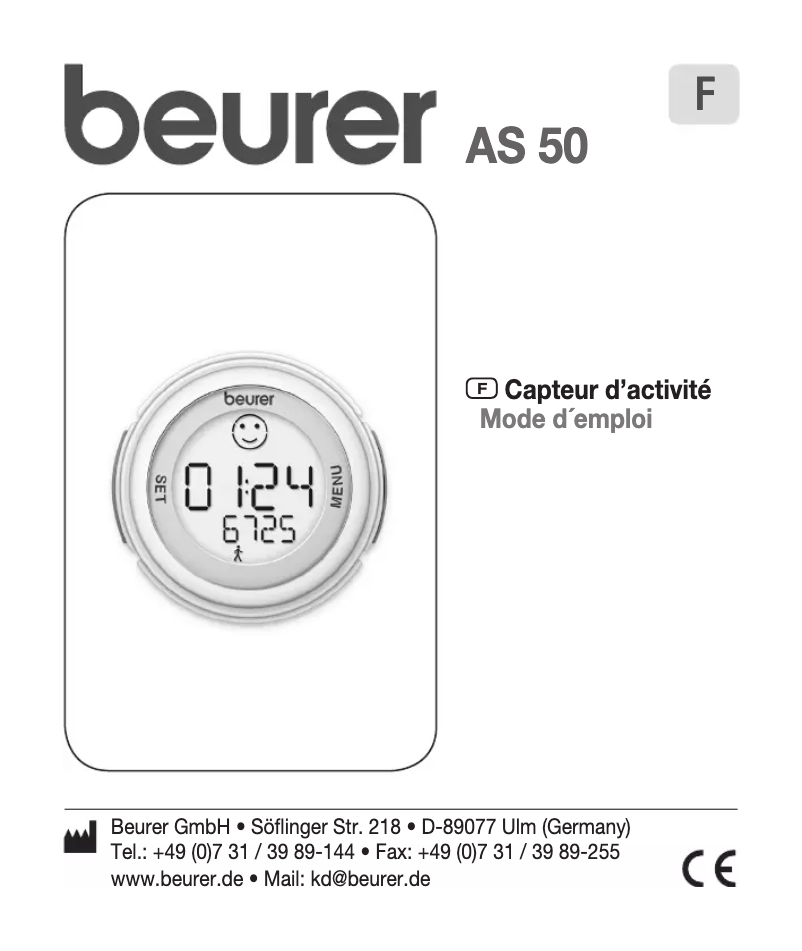 Image de la première page du manuel de l'appareil AS 50