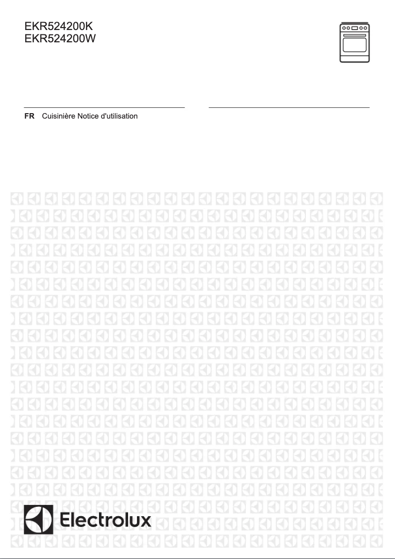 Page 1 de la notice Manuel utilisateur Electrolux EKR524200K