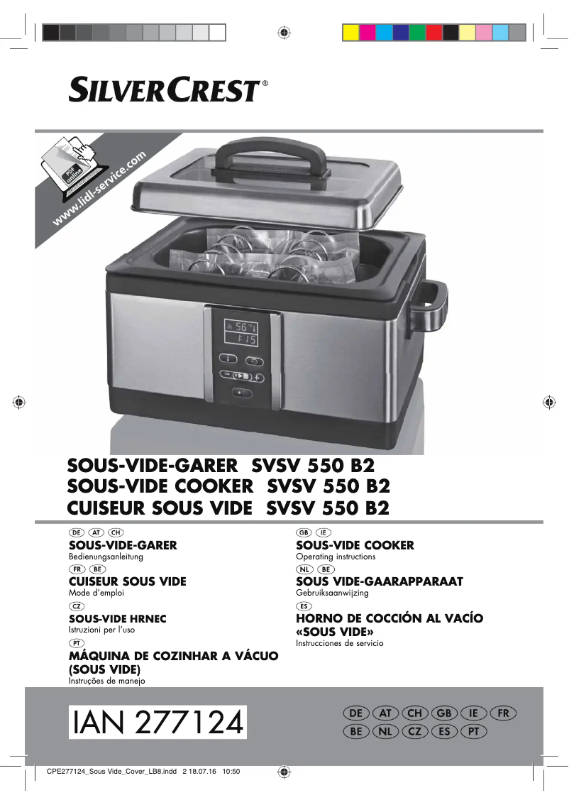 Image de la première page du manuel de l'appareil SVSV 550 B2