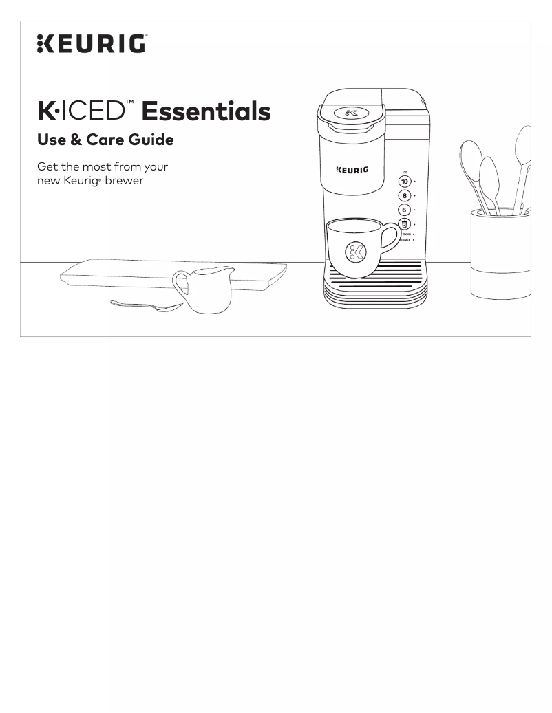 Page 1 de la notice Manuel utilisateur Keurig K-Iced Essentials
