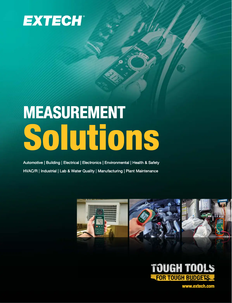 Page 1 de la notice Brochure Extech SD910