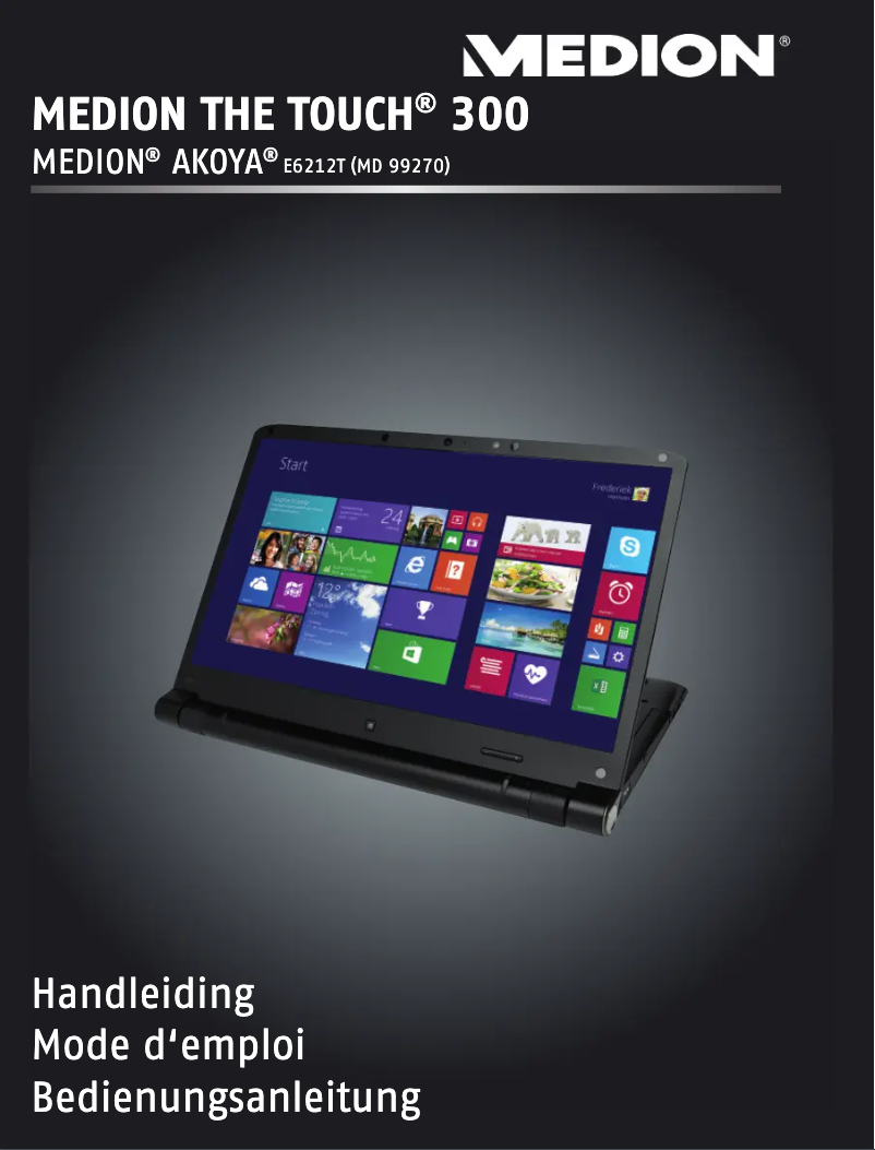 Page n°1 - Manuel utilisateur Medion Akoya E6212T MD 99270