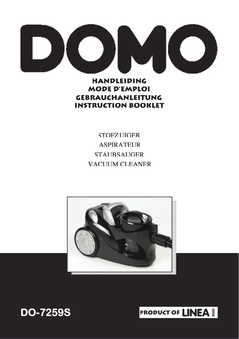 Page 1 de la notice Manuel utilisateur Domo DO7259S