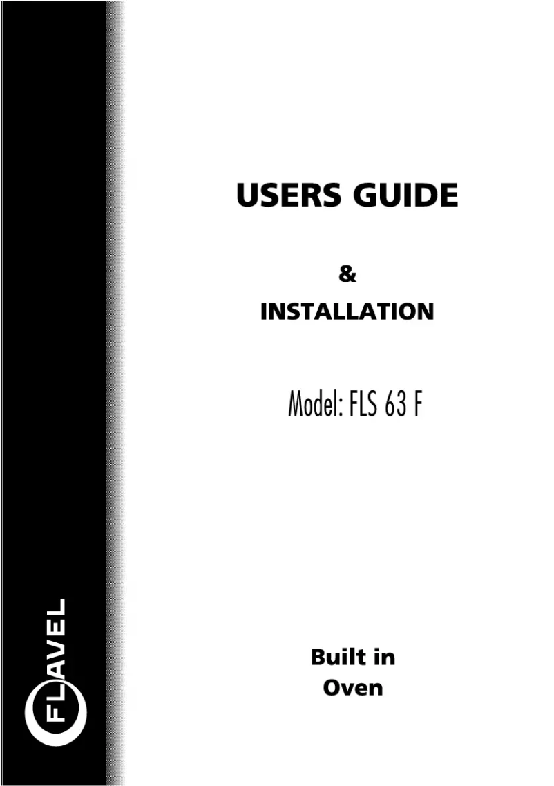Page n°1 - Manuel utilisateur Flavel FLS63F