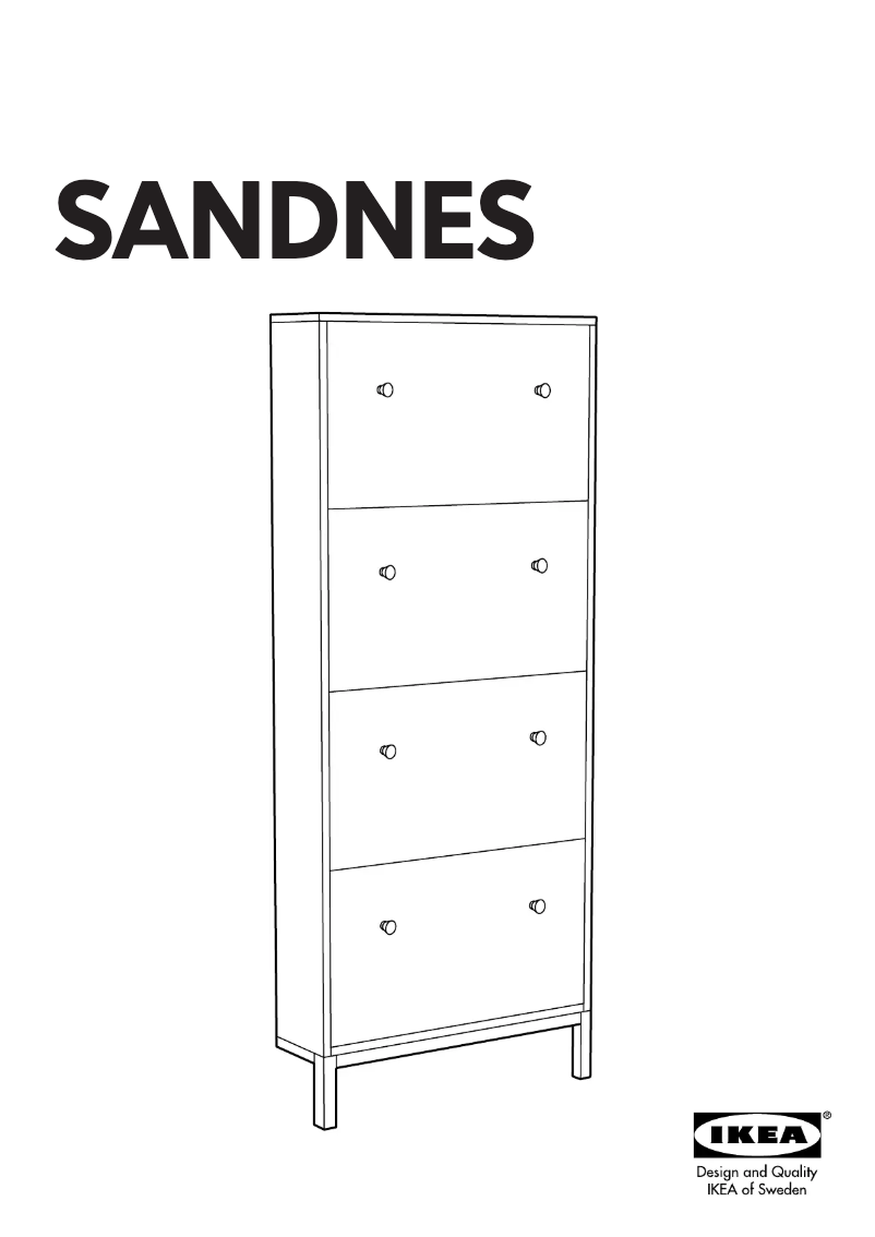 Image de la première page du manuel de l'appareil SANDNES