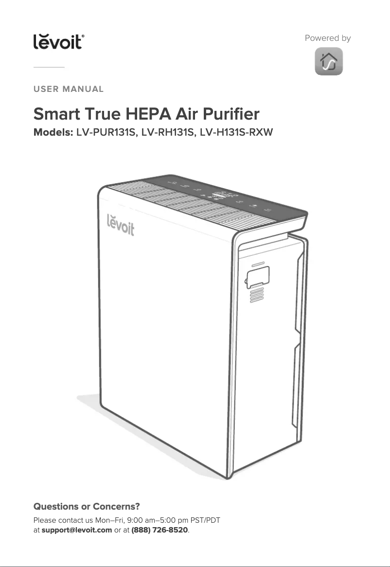 Image de la première page du manuel de l'appareil LV-PUR131S