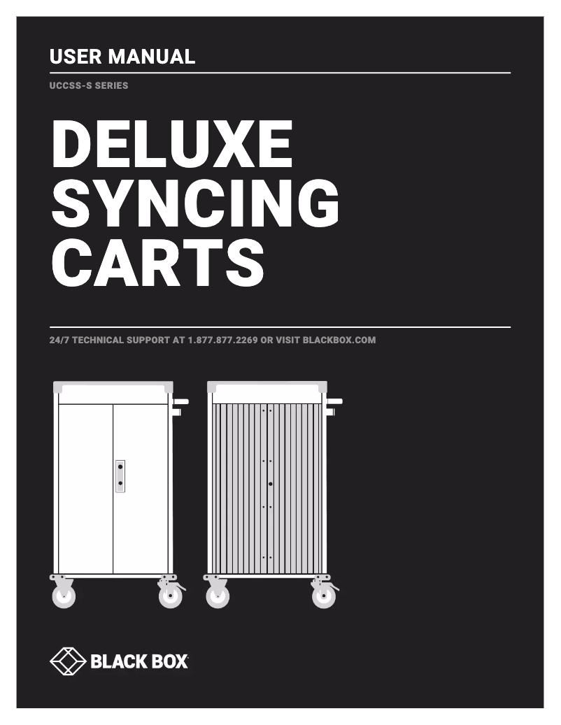 Page 1 de la notice Manuel utilisateur Black Box Deluxe UCCSS-10-30T-HASP
