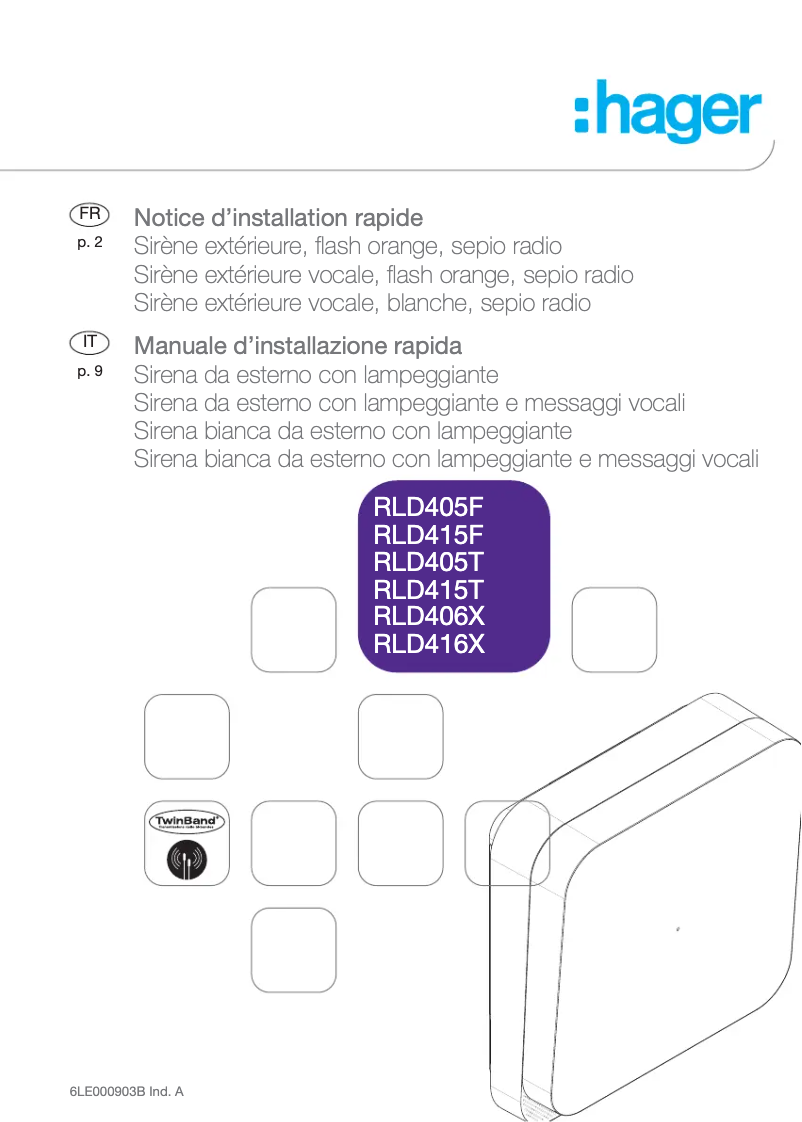 Image de la première page du manuel de l'appareil REH003X