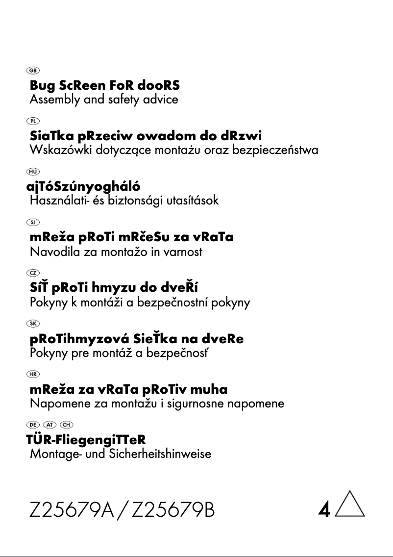 Image de la première page du manuel de l'appareil Z25679A