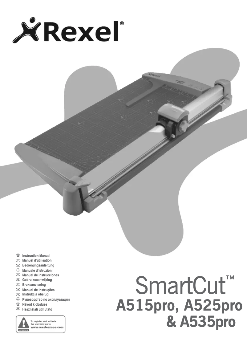 Image de la première page du manuel de l'appareil SmartCut A525