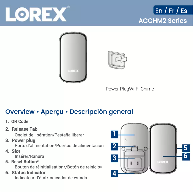 Página 1 del manual Manual de instrucciones Lorex ACCHM2-B