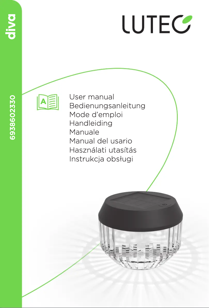 Page 1 de la notice Manuel utilisateur Lutec Diva