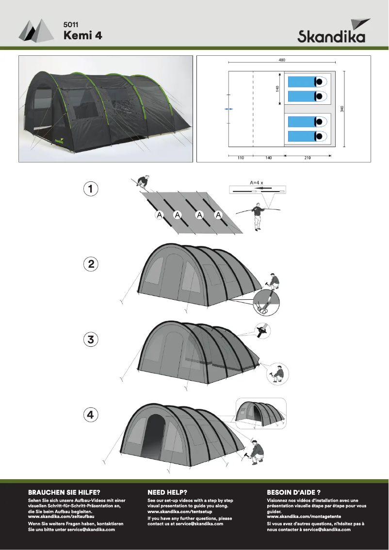 Page 1 de la notice Manuel utilisateur Skandika Kemi 4