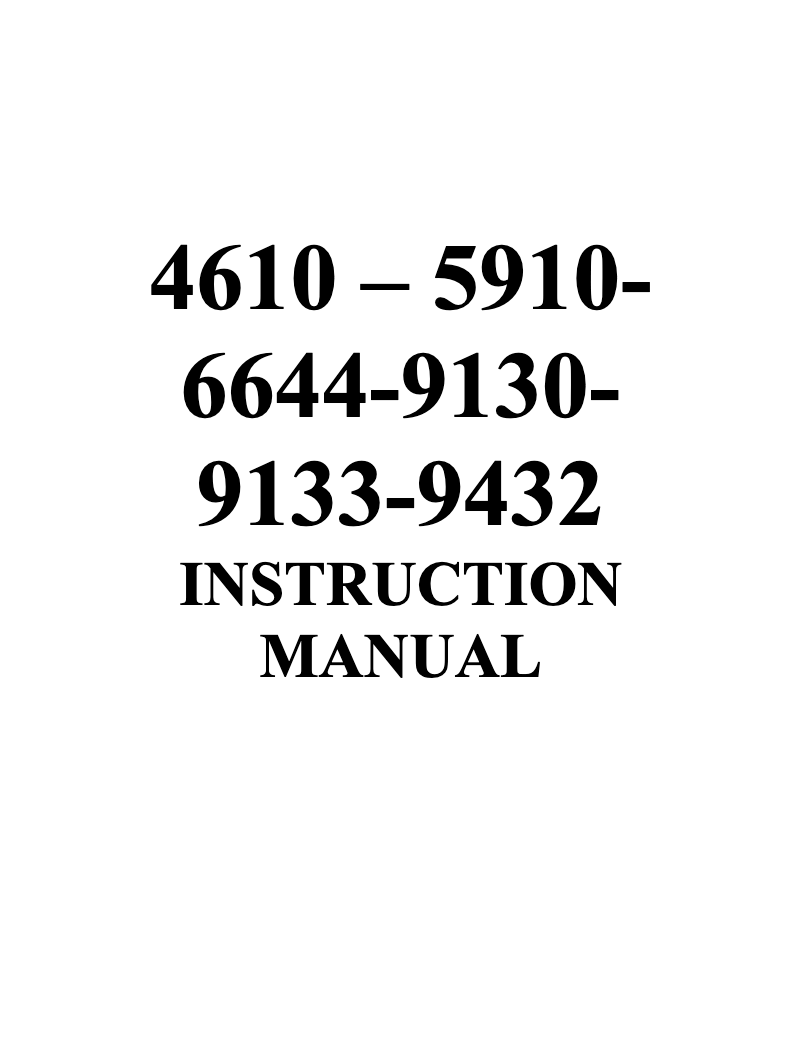 Image de la première page du manuel de l'appareil 9130