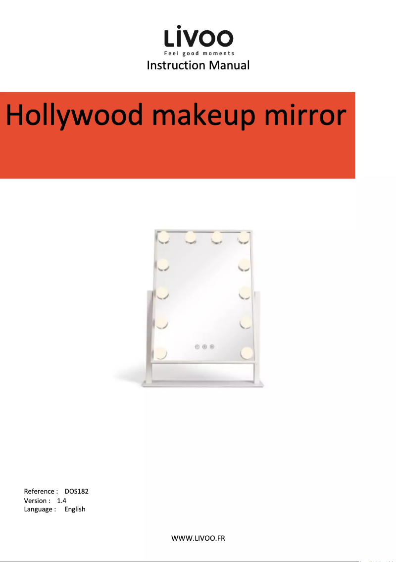 Page 1 de la notice Manuel utilisateur Livoo DOS182