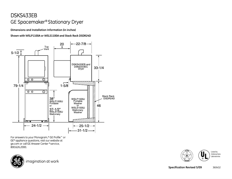 Image de la première page du manuel de l'appareil DSKS433EBWW