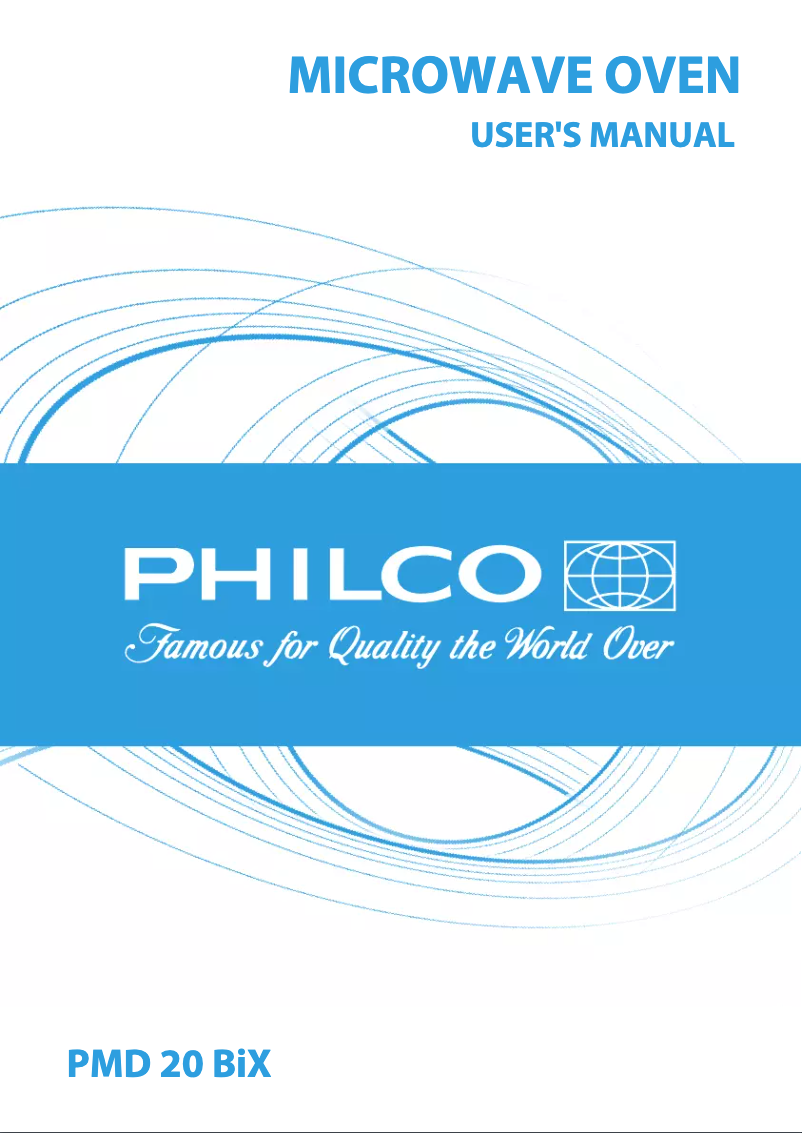 Page n°1 - Manuel utilisateur Philco PMD 20 BIX