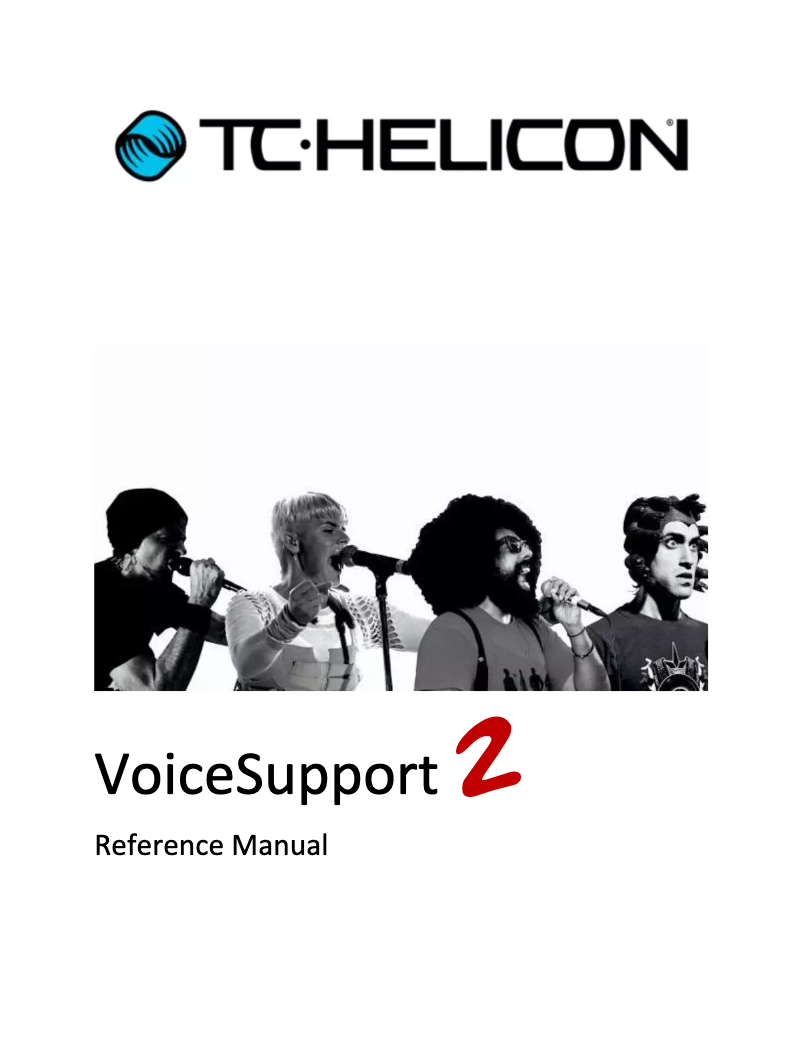 Page 1 de la notice Manuel utilisateur TC Helicon VoiceSupport 2