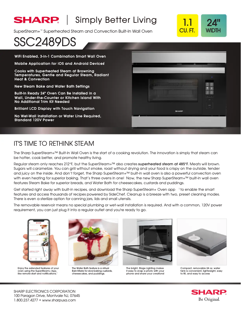 Page n°1 - Fiche technique Sharp SSC2489DS